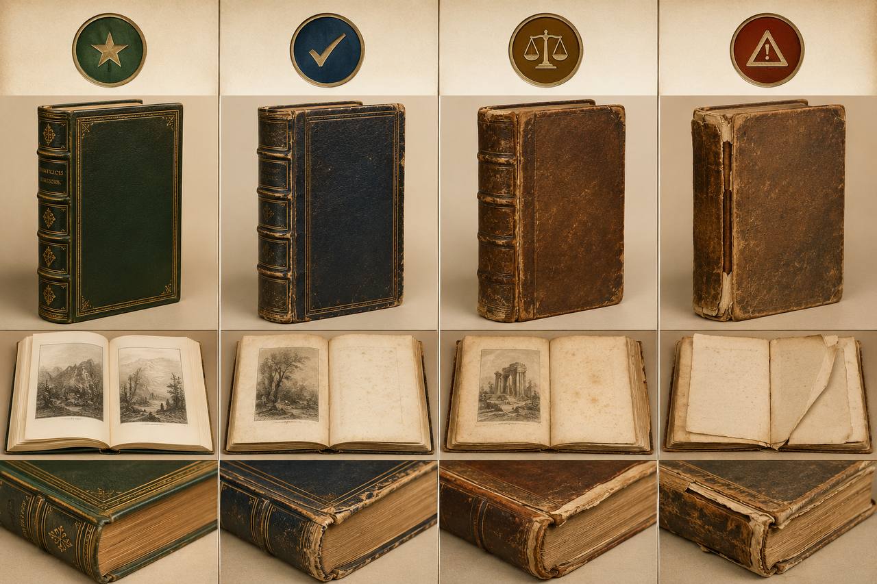Antique Book Condition Guide: Fine, VG, Good & Fair