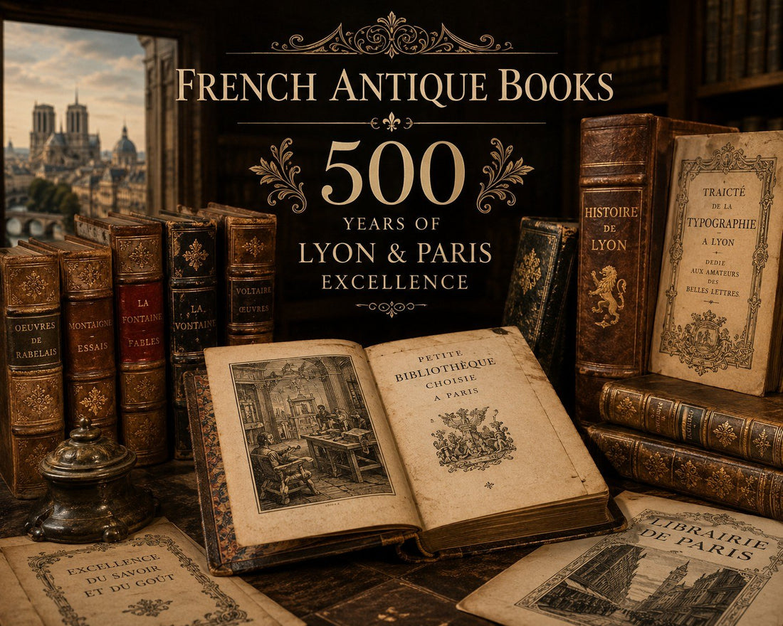 French Antique Books: 500 Years of Lyon & Paris Excellence