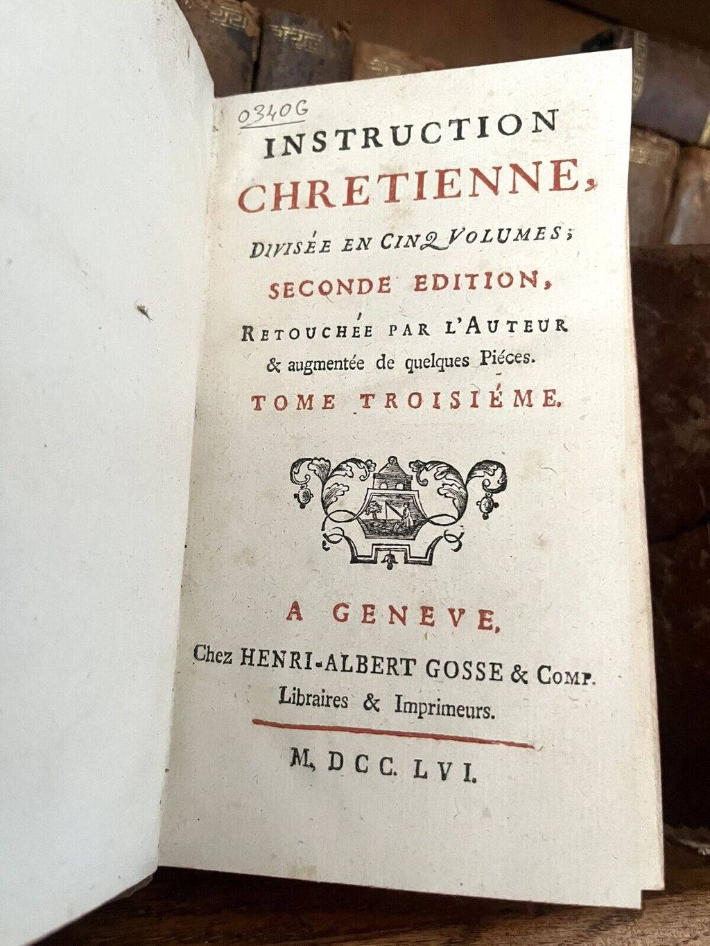 ANTIQUE BOOK IN FRENCH from 1700s -Historical Collectible Text from 18th Century
