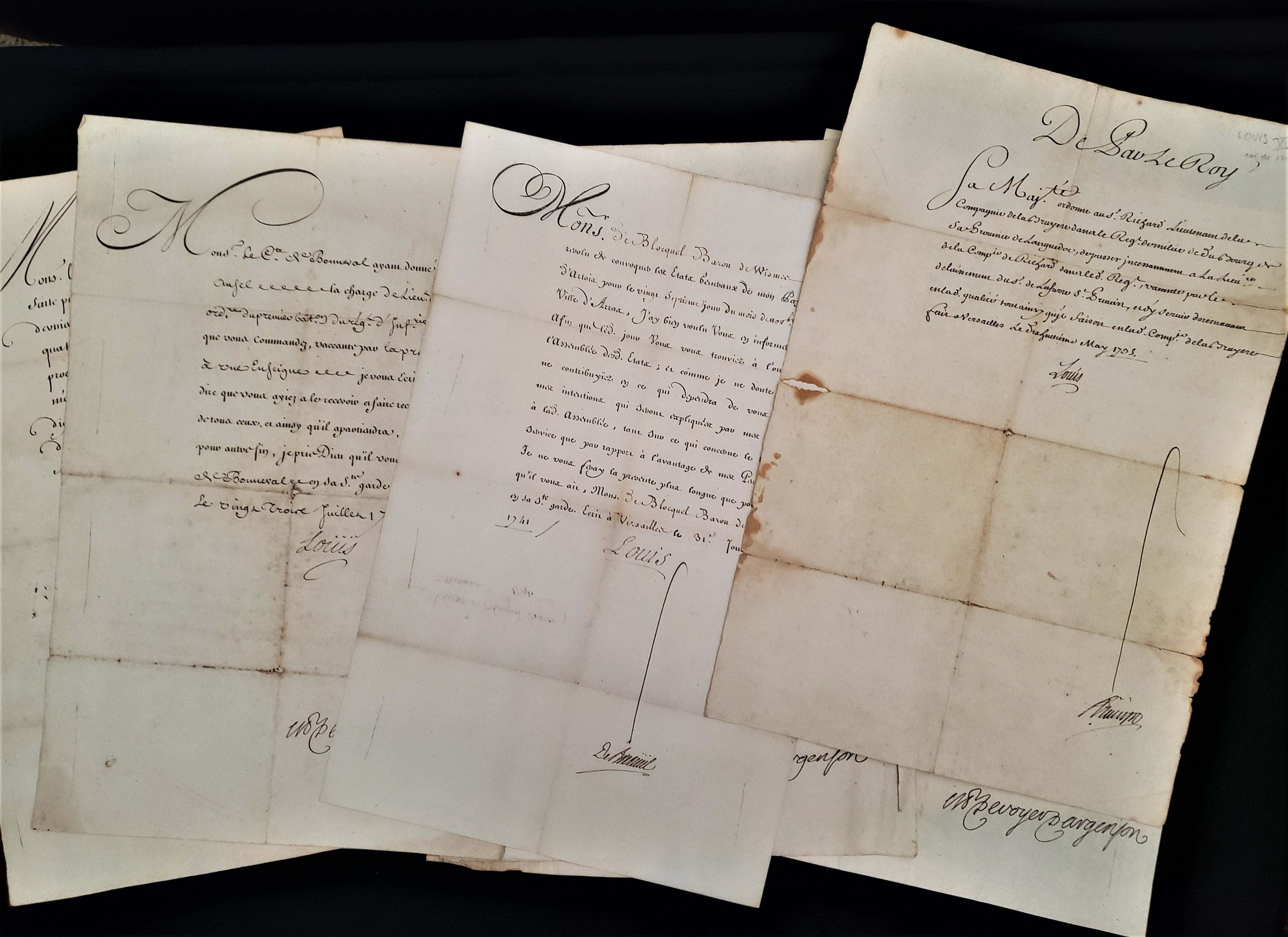 1700s Authentic Hand-Signed Manuscript by King Louis of France | 18th-Century Historical Autograph