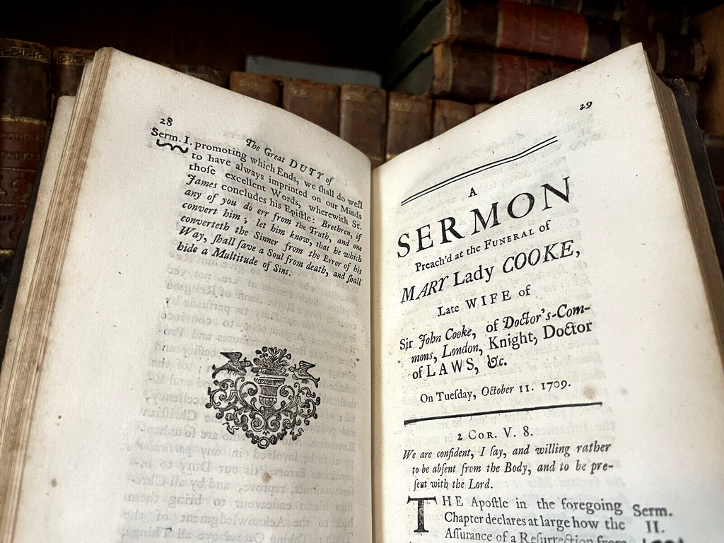 ENGLISH OLD BOOK FROM 1700s - Rare Historical Collectible Text from 18th Century