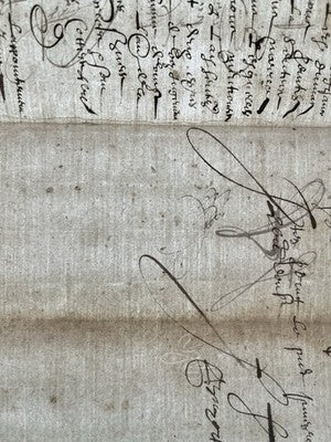 AUTHENTIC AUTOGRAPHED AND WATERMARKED MANUSCRIPT DOCUMENT from 1600s | Antiques > Manuscripts | Antique Books & Manuscripts | Antique Books & Manuscripts | Rare Historical Documents Worldwide