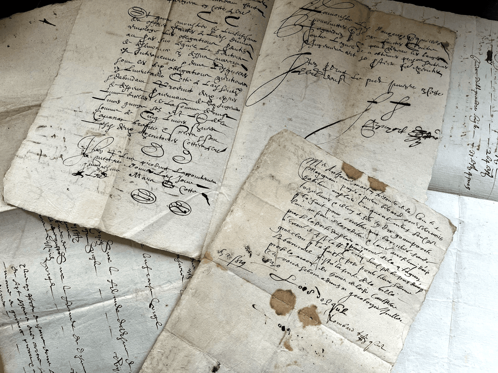 AUTHENTIC AUTOGRAPHED AND WATERMARKED MANUSCRIPT DOCUMENT from 1600s | Antiques > Manuscripts | Antique Books & Manuscripts | Antique Books & Manuscripts | Rare Historical Documents Worldwide