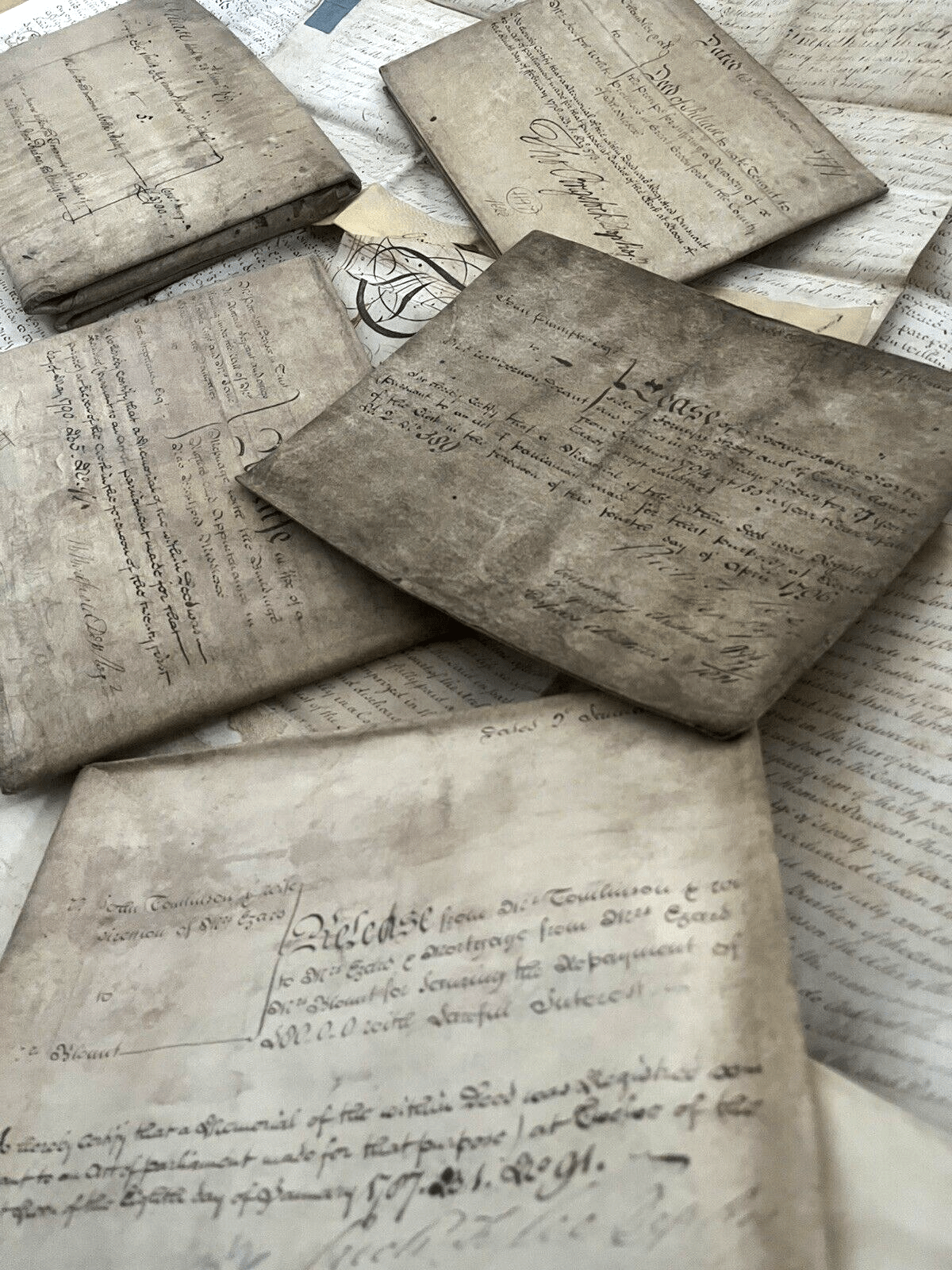 AUTHENTIC AUTOGRAPHED, STAMPED AND SEALED PARCHMENT Vellum in English from 1700s | Antiques > Manuscripts | Antique Books & Manuscripts | Antique Books & Manuscripts | Rare Historical Documents Worldwide