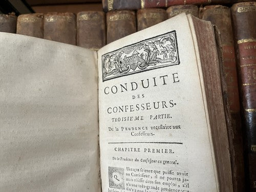 ANTIQUE BOOK IN FRENCH from 1700s -Historical Collectible Text from 18th Century