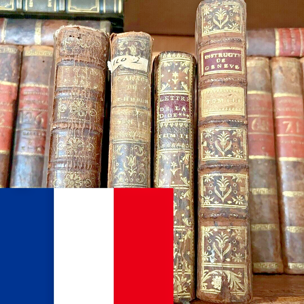 ANTIQUE BOOK IN FRENCH from 1700s -Historical Collectible Text from 18th Century