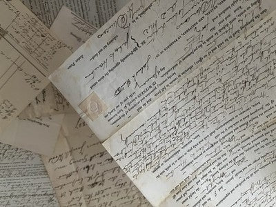 EPHEMERA LOT IN ENGLISH - Collection of Documents, Letters, Papers, Manuscripts | Antiques > Manuscripts | Antique Books & Manuscripts | Antique Books & Manuscripts | Rare Historical Documents Worldwide