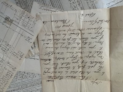 EPHEMERA LOT IN ENGLISH - Collection of Documents, Letters, Papers, Manuscripts | Antiques > Manuscripts | Antique Books & Manuscripts | Antique Books & Manuscripts | Rare Historical Documents Worldwide