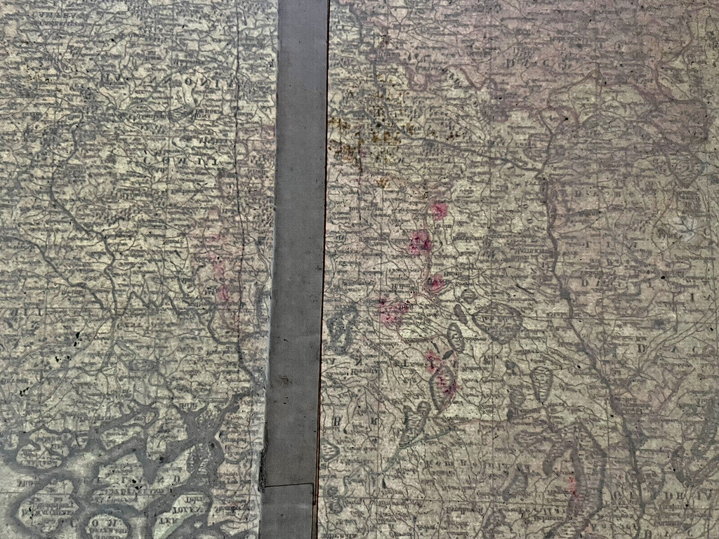 AUTHENTIC LARGE COLOR MAP FROM 18TH CENTURY - Museum Grade Quality