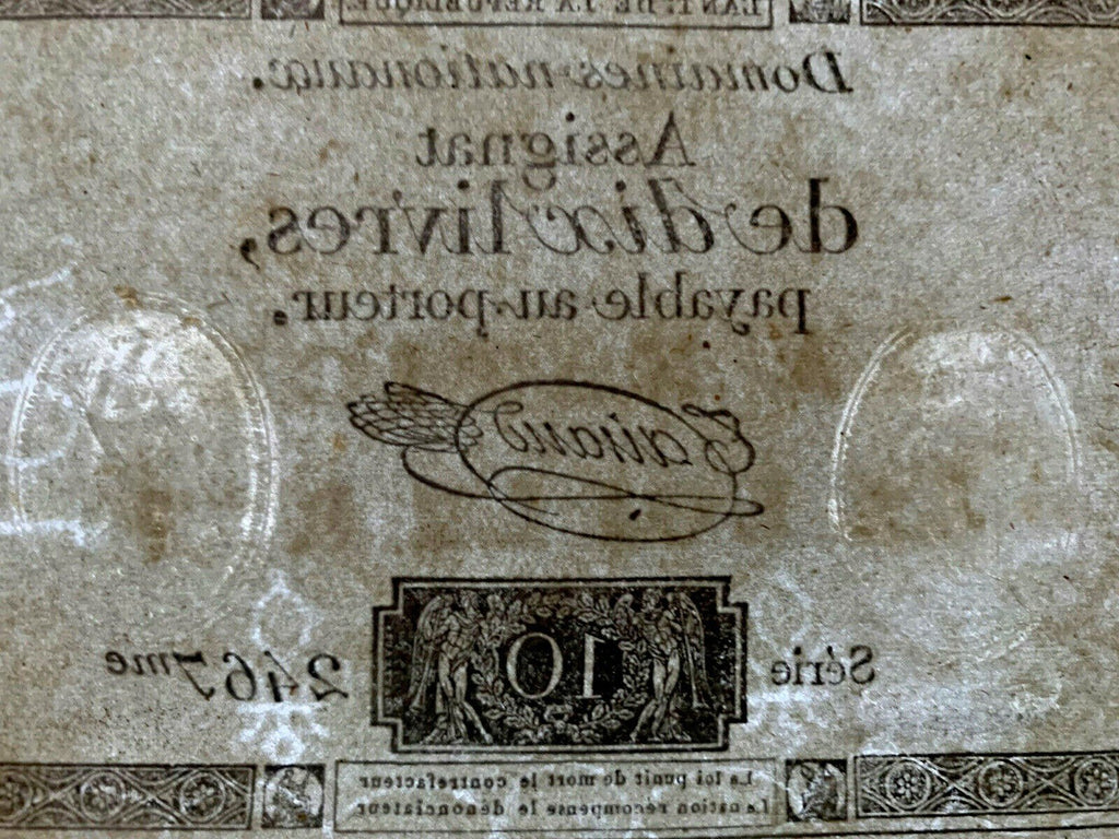 FRENCH REVOLUTION MONEY 1792 | Antiques > Manuscripts | Antique Books & Manuscripts | Antique Books & Manuscripts | Rare Historical Documents Worldwide