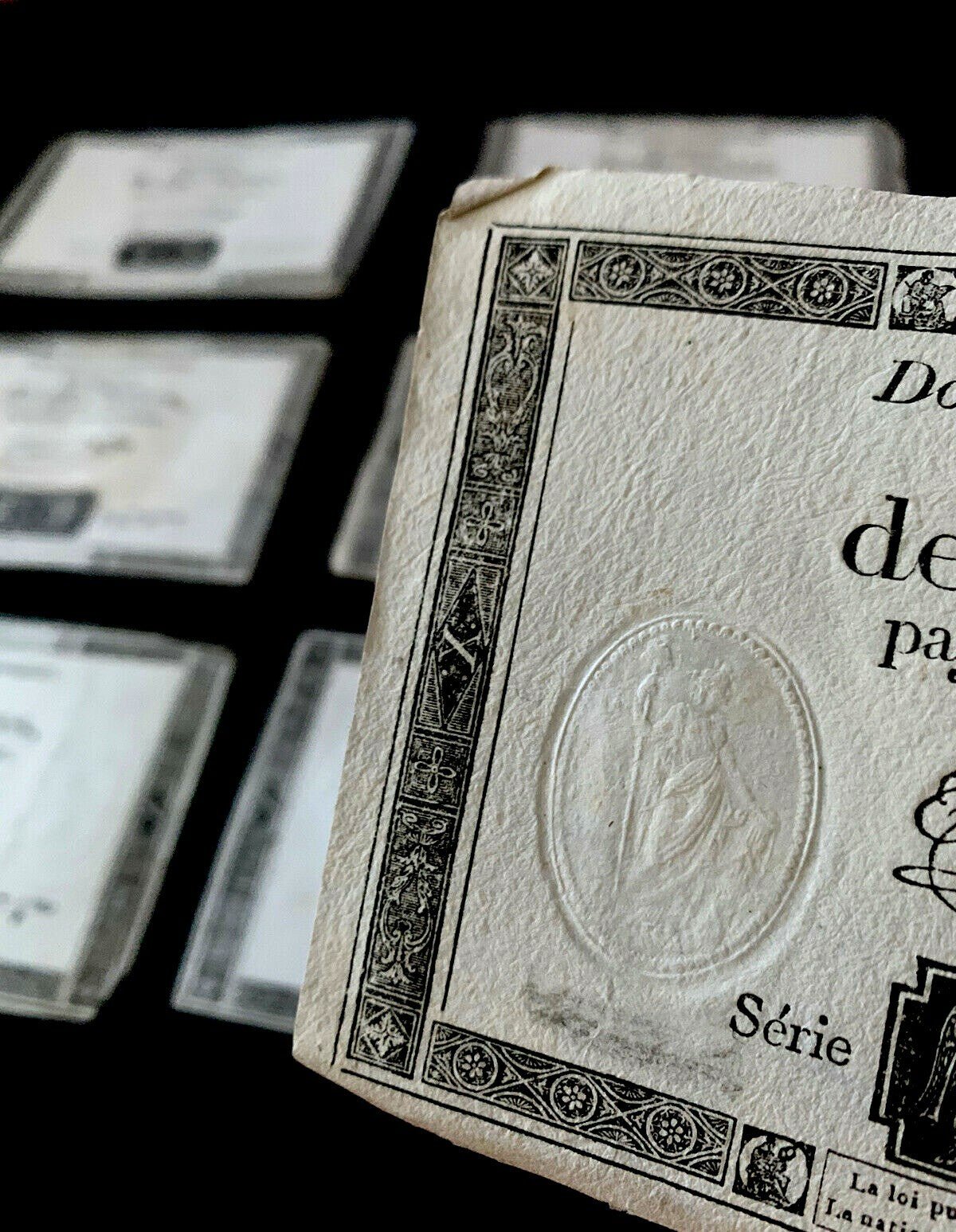 FRENCH REVOLUTION MONEY 1792 | Antiques > Manuscripts | Antique Books & Manuscripts | Antique Books & Manuscripts | Rare Historical Documents Worldwide