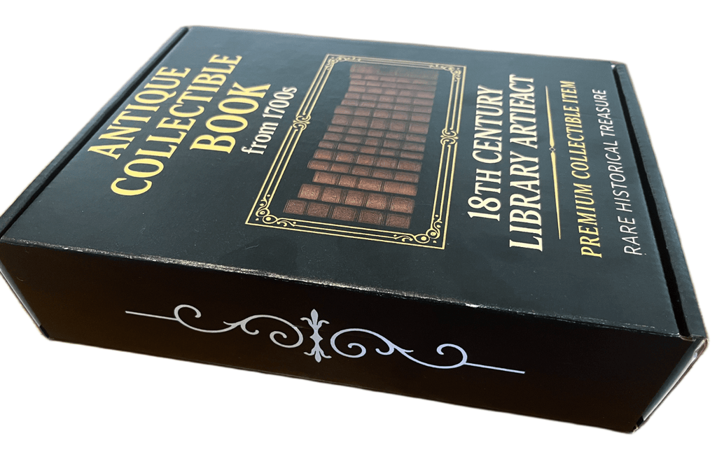 Old Book from 1700s - Luxury Gift Box - with Certificate of Authenticity | Books & Magazines > Antiquarian & Collectible | Antique Books & Manuscripts | Antique Books & Manuscripts | Rare Historical Documents Worldwide