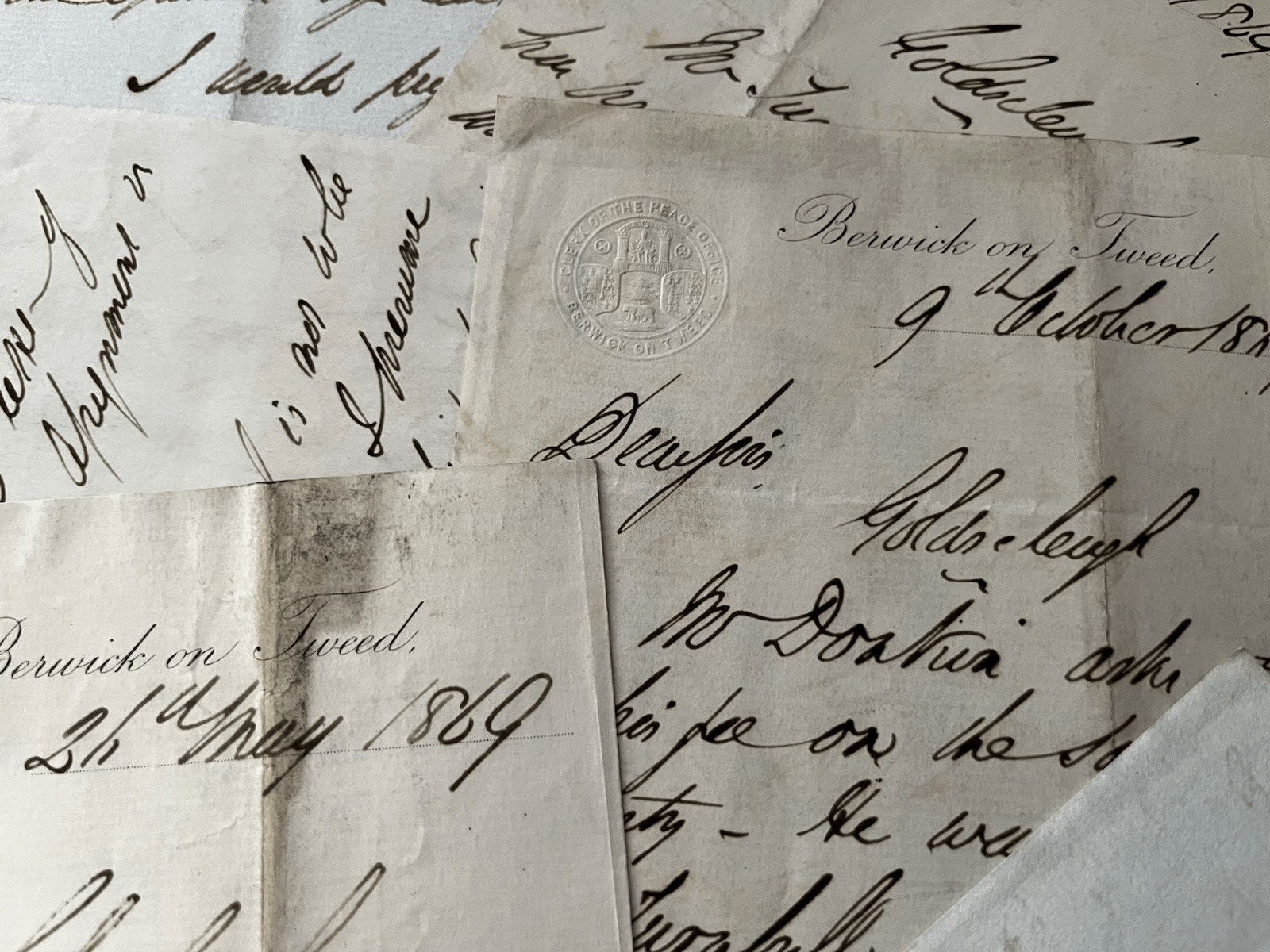 OLD LETTER IN ENGLISH 1800s - Victorian Era Watermarked Correspondence Document | Antiques > Manuscripts | Antique Books & Manuscripts | Antique Books & Manuscripts | Rare Historical Documents Worldwide