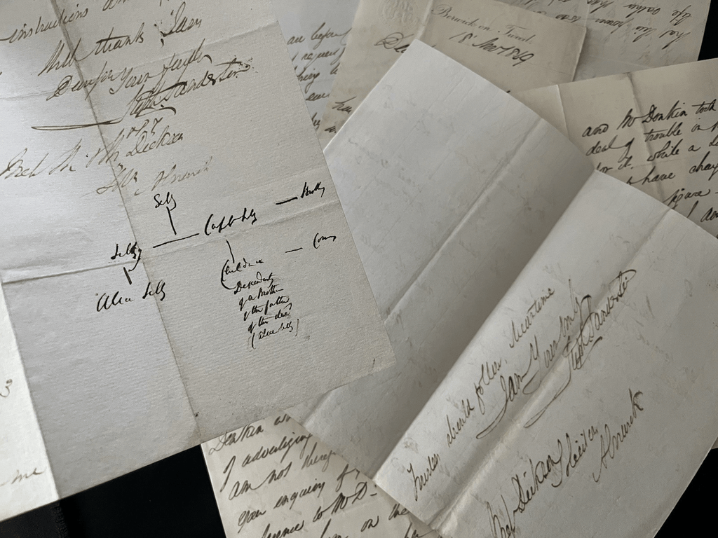 OLD LETTER IN ENGLISH 1800s - Victorian Era Watermarked Correspondence Document | Antiques > Manuscripts | Antique Books & Manuscripts | Antique Books & Manuscripts | Rare Historical Documents Worldwide