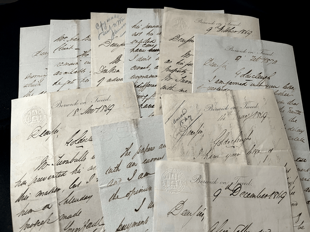OLD LETTER IN ENGLISH 1800s - Victorian Era Watermarked Correspondence Document | Antiques > Manuscripts | Antique Books & Manuscripts | Antique Books & Manuscripts | Rare Historical Documents Worldwide