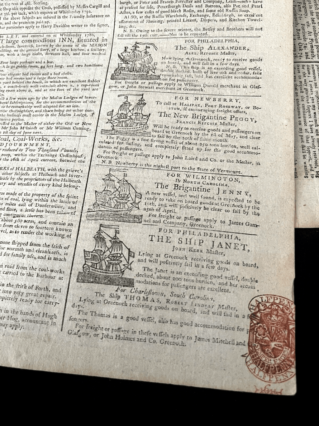 OLD NEWSPAPER FROM 1700s - Stock Prices, Historical Events, Trade, Economy, Wars | Books & Magazines > Antiquarian & Collectible | Antique Books & Manuscripts | Antique Books & Manuscripts | Rare Historical Documents Worldwide