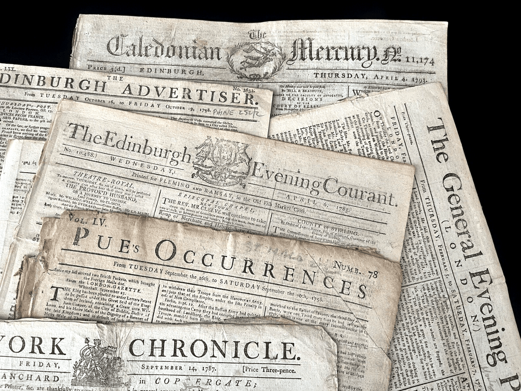 OLD NEWSPAPER FROM 1700s - Stock Prices, Historical Events, Trade, Economy, Wars | Books & Magazines > Antiquarian & Collectible | Antique Books & Manuscripts | Antique Books & Manuscripts | Rare Historical Documents Worldwide