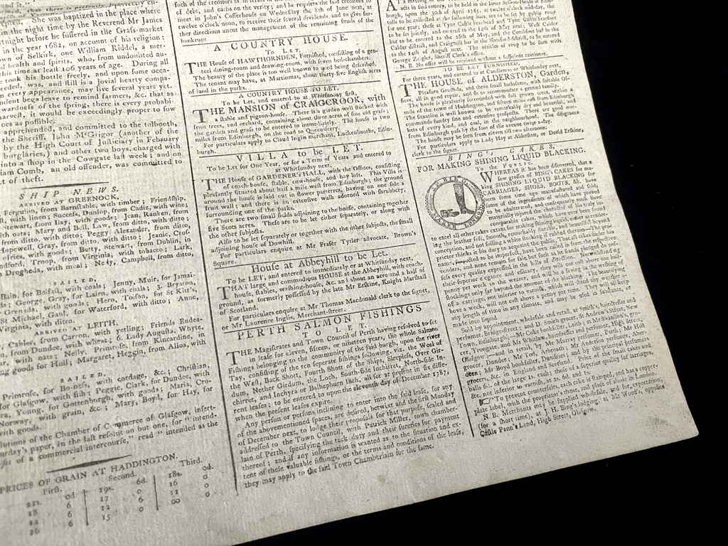 OLD NEWSPAPER FROM 1700s - Stock Prices, Historical Events, Trade, Economy, Wars | Books & Magazines > Antiquarian & Collectible | Antique Books & Manuscripts | Antique Books & Manuscripts | Rare Historical Documents Worldwide