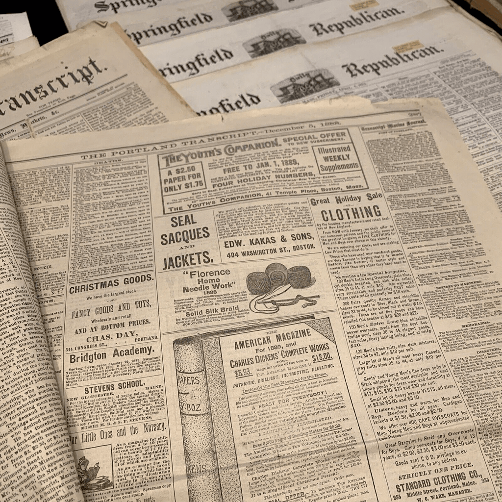 OLD NEWSPAPER FROM 1800s | Books & Magazines > Antiquarian & Collectible | Antique Books & Manuscripts | Antique Books & Manuscripts | Rare Historical Documents Worldwide