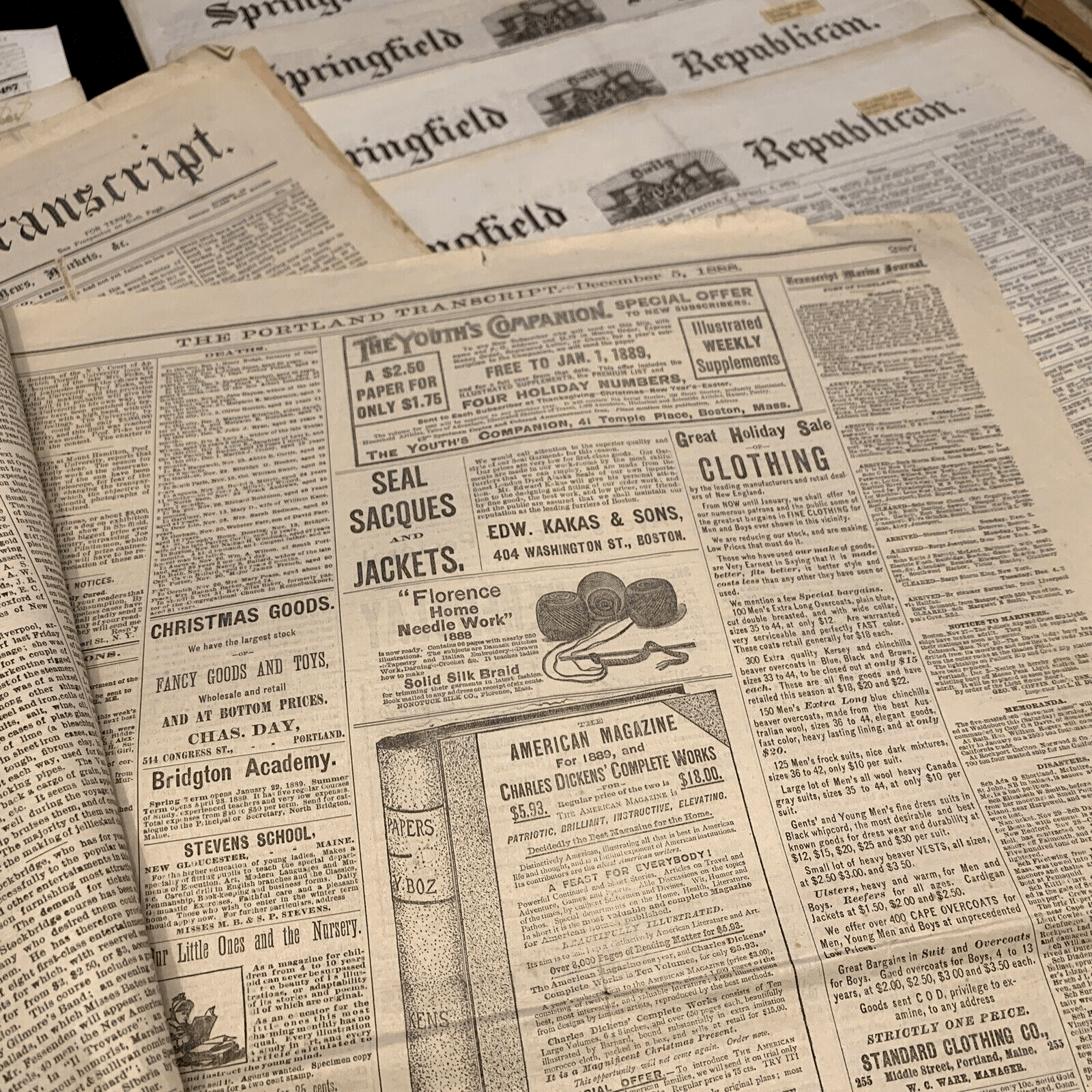 OLD NEWSPAPER FROM 1800s | Books & Magazines > Antiquarian & Collectible | Antique Books & Manuscripts | Antique Books & Manuscripts | Rare Historical Documents Worldwide