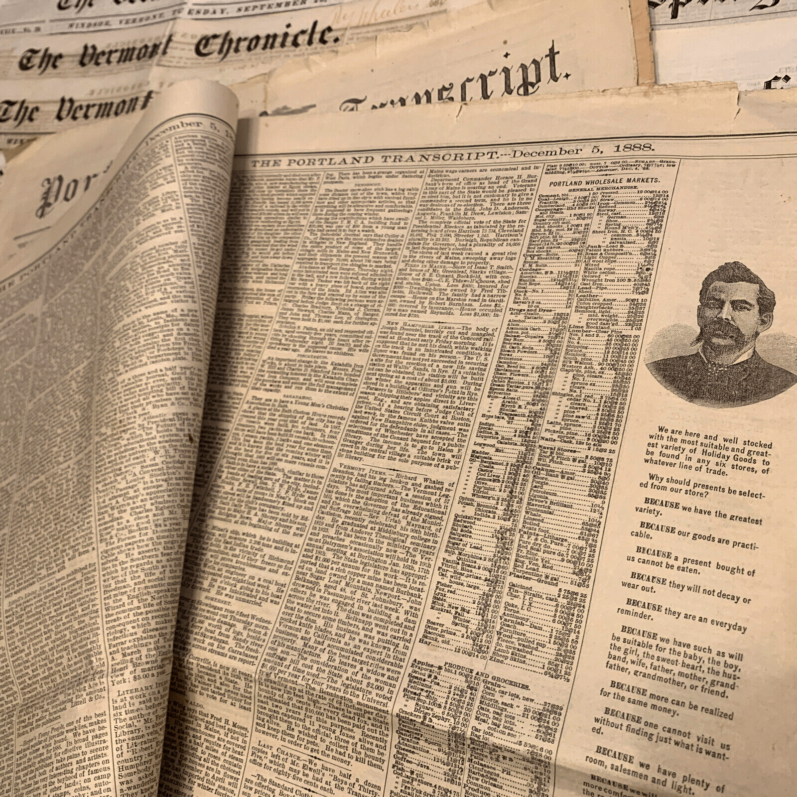 OLD NEWSPAPER FROM 1800s | Books & Magazines > Antiquarian & Collectible | Antique Books & Manuscripts | Antique Books & Manuscripts | Rare Historical Documents Worldwide