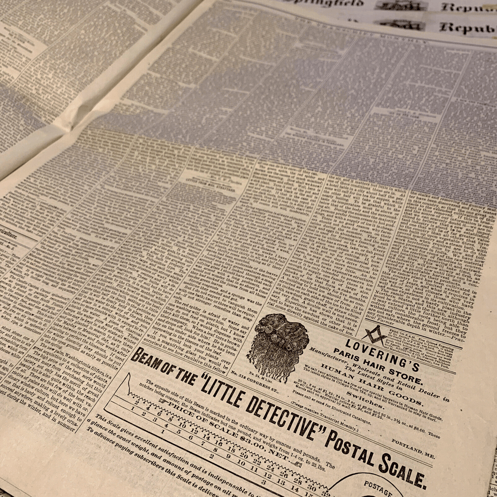 OLD NEWSPAPER FROM 1800s | Books & Magazines > Antiquarian & Collectible | Antique Books & Manuscripts | Antique Books & Manuscripts | Rare Historical Documents Worldwide