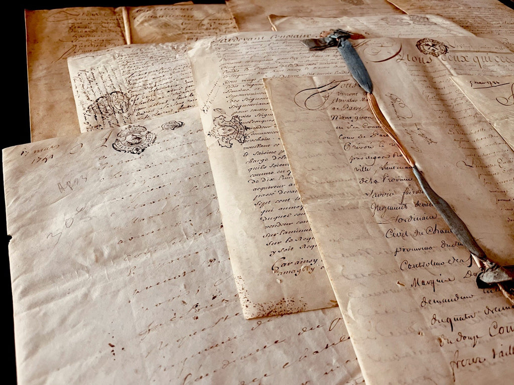 ANTIQUE VELLUM from 1700s