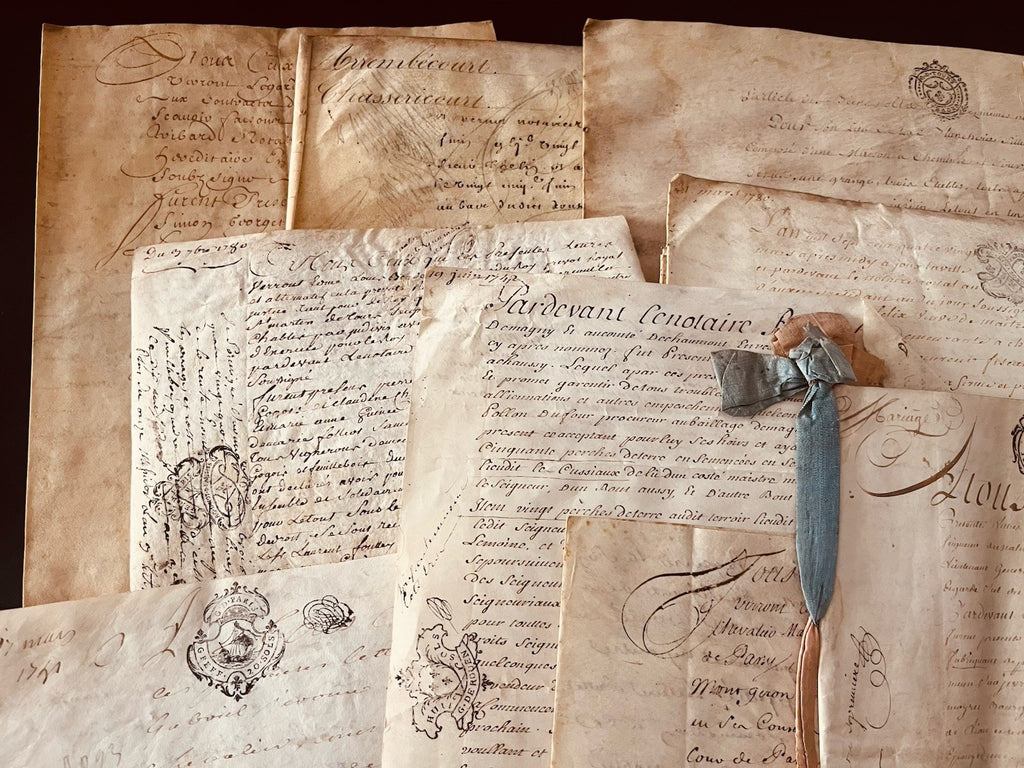 ANTIQUE VELLUM from 1700s