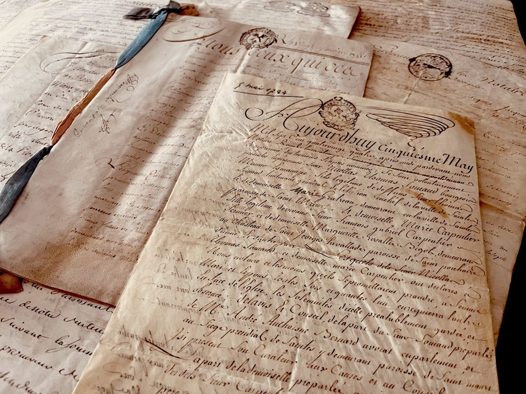 ANTIQUE VELLUM from 1700s