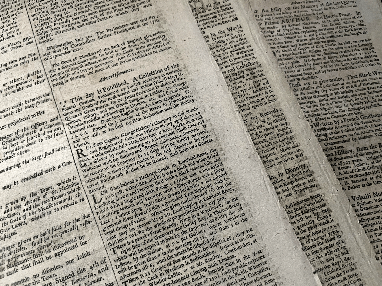THE OLDEST NEWSPAPER IN THE WORLD - The London Gazette 1600s Editions | Books & Magazines > Antiquarian & Collectible | Antique Books & Manuscripts | Antique Books & Manuscripts | Rare Historical Documents Worldwide