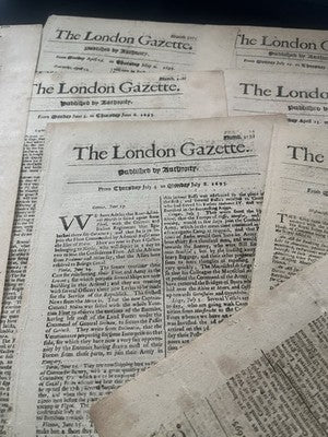 THE OLDEST NEWSPAPER IN THE WORLD - The London Gazette 1600s Editions | Books & Magazines > Antiquarian & Collectible | Antique Books & Manuscripts | Antique Books & Manuscripts | Rare Historical Documents Worldwide